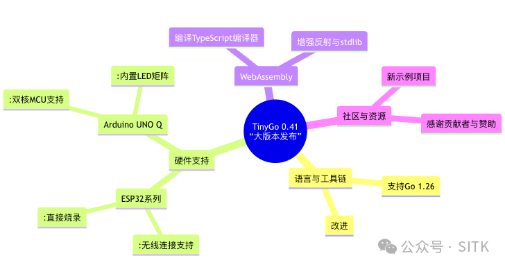 TinyGo 0.41 版本功能思维导图