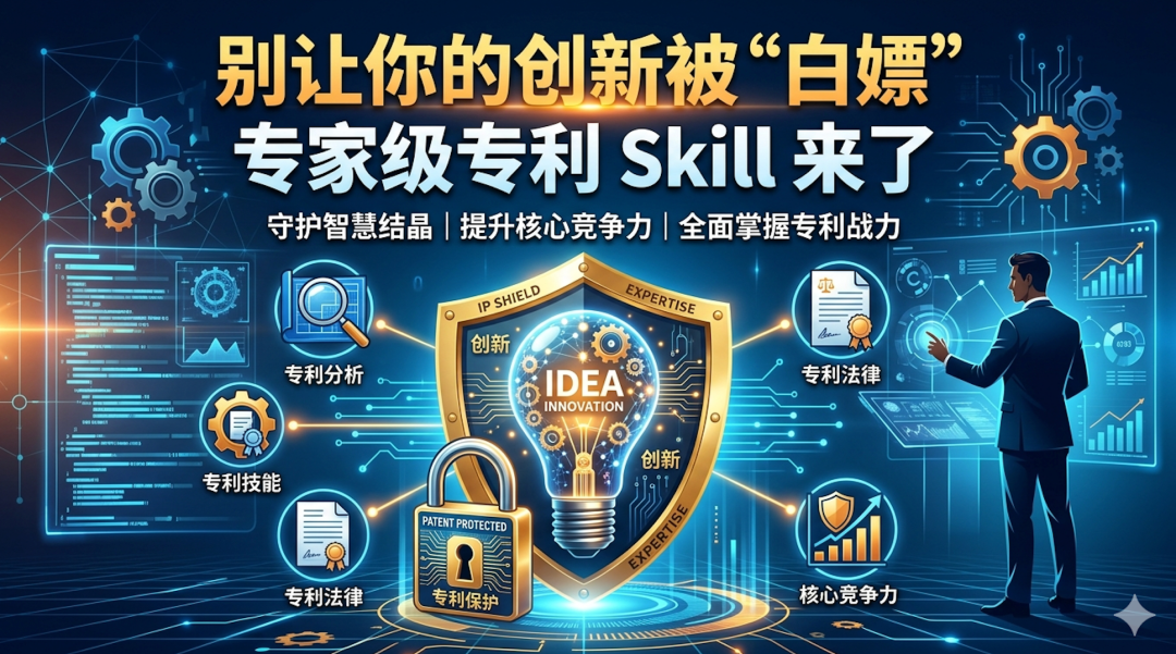 专家级专利Skill宣传图