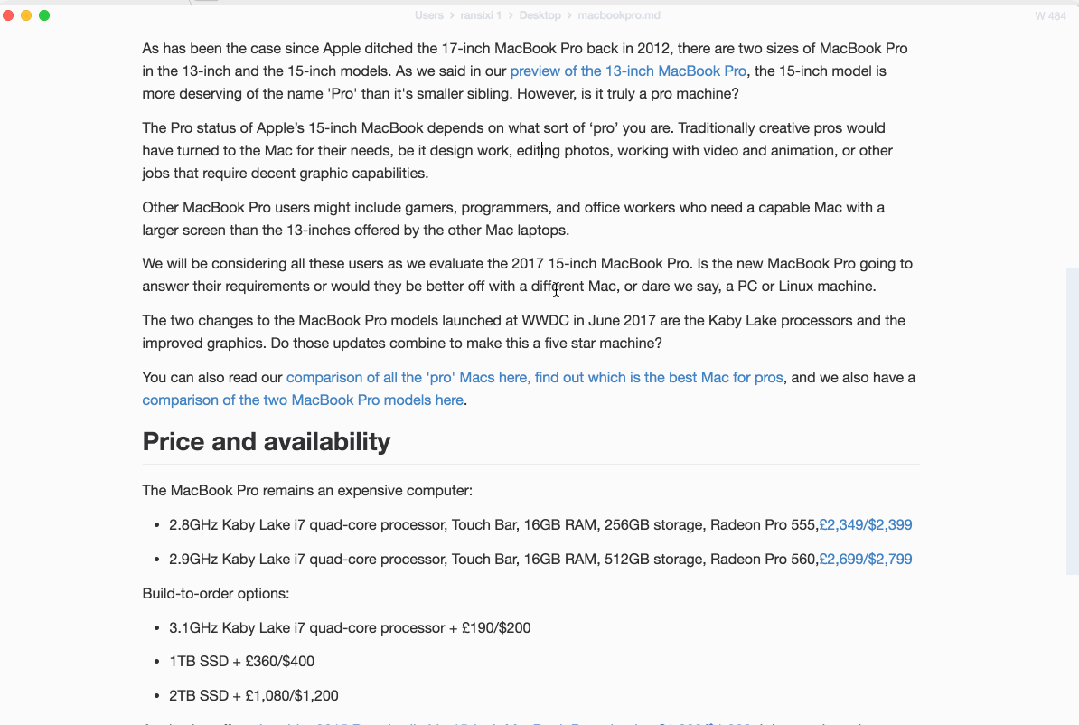 MarkText支持多种文档编辑模式