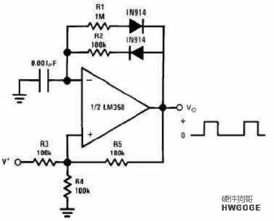 非对称脉冲发生器电路图