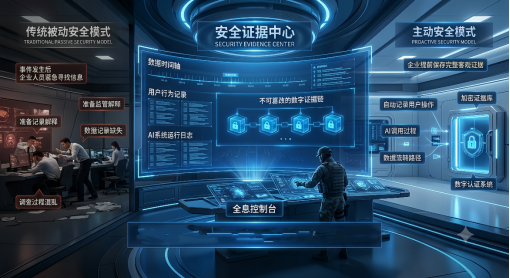 传统被动安全模式与主动安全模式对比