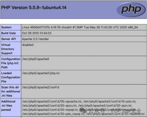 phpinfo()页面展示的PHP版本与配置信息
