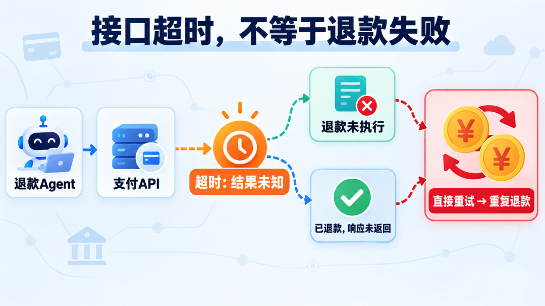 接口超时不等于退款失败,写操作幂等与补偿流程图