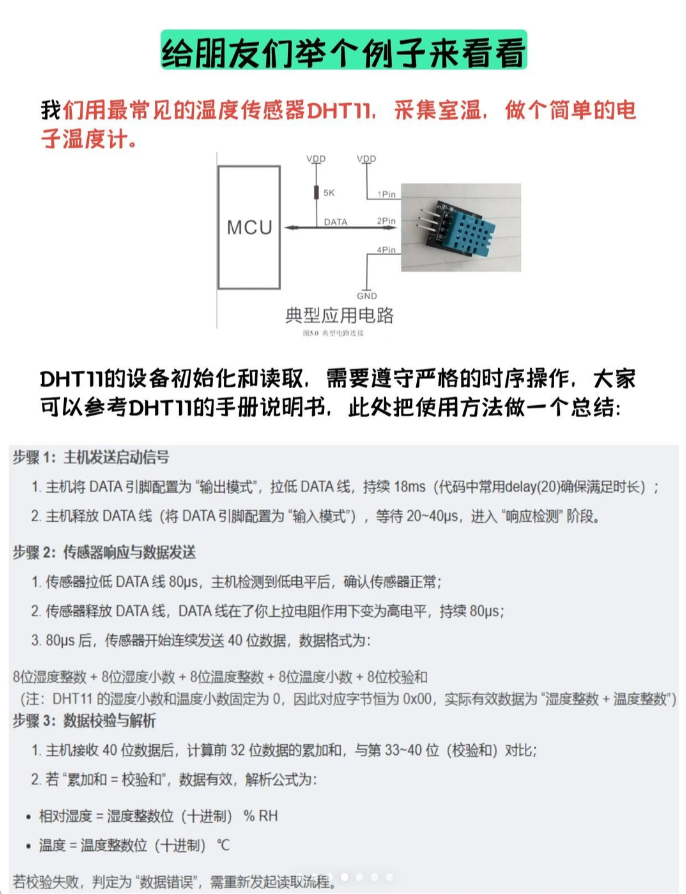 DHT11温湿度传感器工作原理及时序图详解