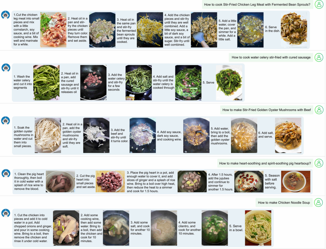 交错图文生成结果可视化