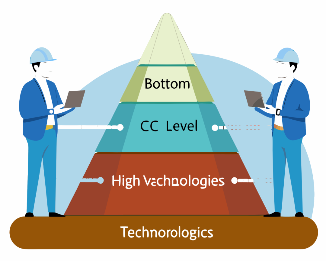 技术堆栈金字塔示意图