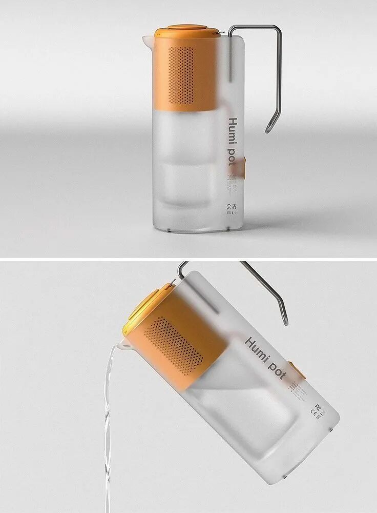 名为Humi pot的透明水壶设计