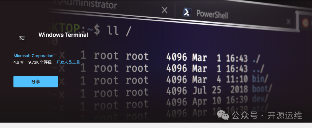 Windows Terminal应用商店界面截图