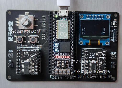 按键与编码器功能分配说明图