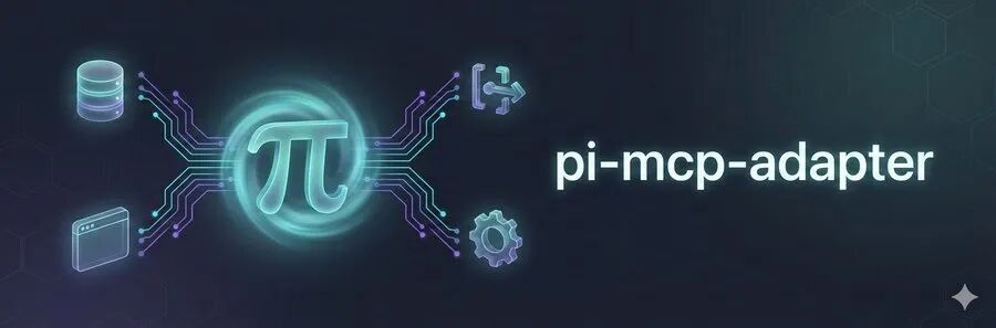 pi-mcp-adapter 插件横幅:按需发现 MCP 工具,降低上下文占用