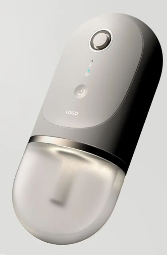 半透明磨砂材质的椭圆形电子设备