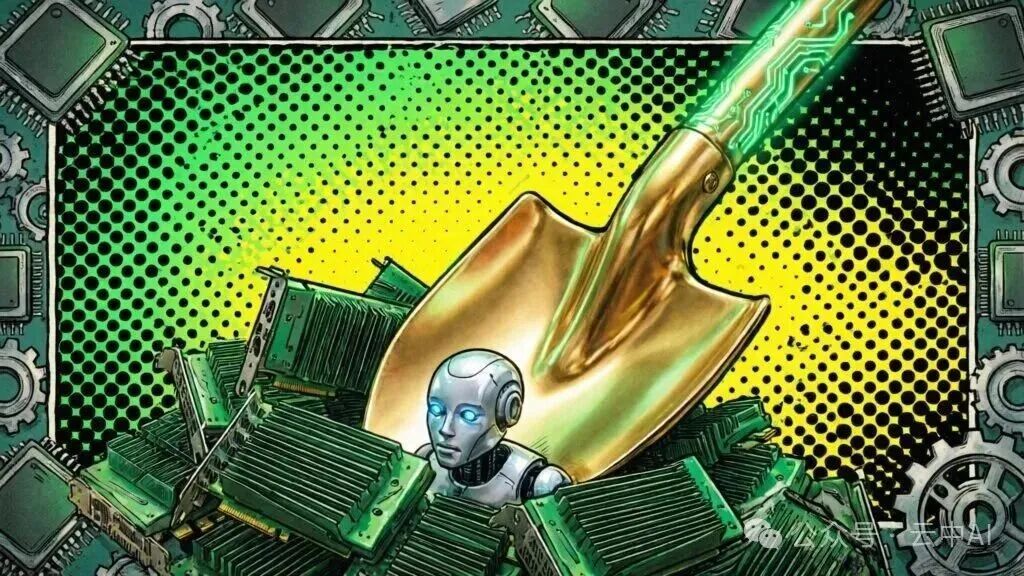 机器人挖矿梗图