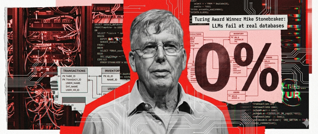Turing Award Winner Mike Stonebraker 对 LLM 数据库能力的批判性视觉设计