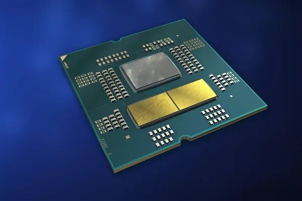 AMD处理器芯片3D渲染图