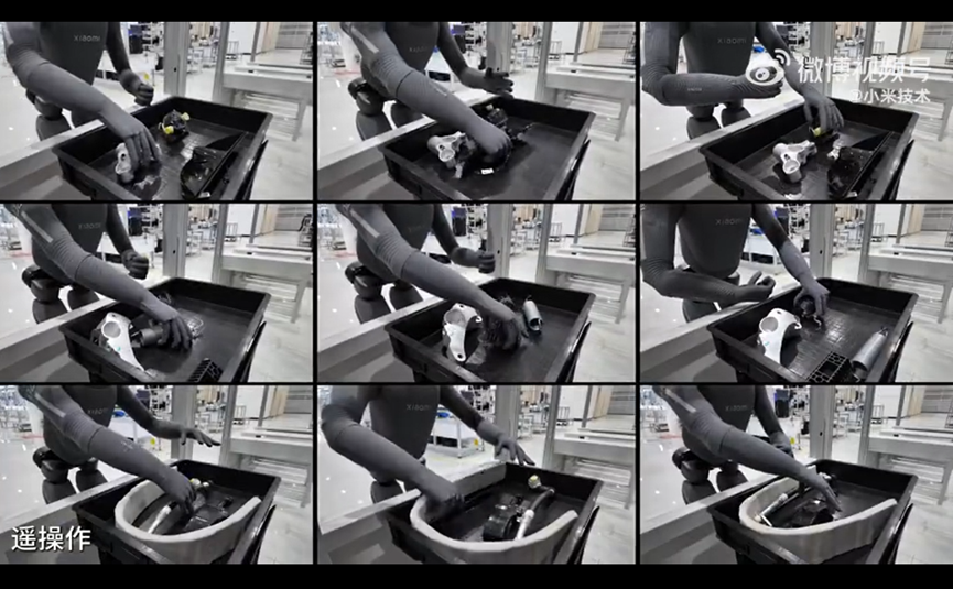 小米机器人拧螺丝操作九宫格