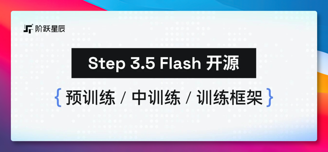 阶跃星辰 Step 3.5 Flash 全链路开源宣传图