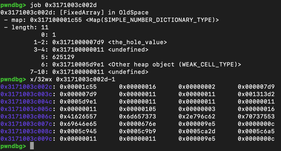 越界后的 key_map 容量被篡改为 0x7d9