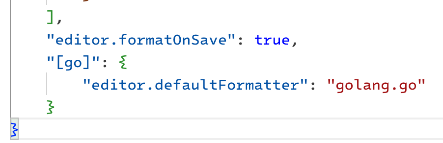 VS Code设置中配置Go语言保存时自动格式化