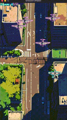 一个画面更精美的俯视角打飞机游戏截图