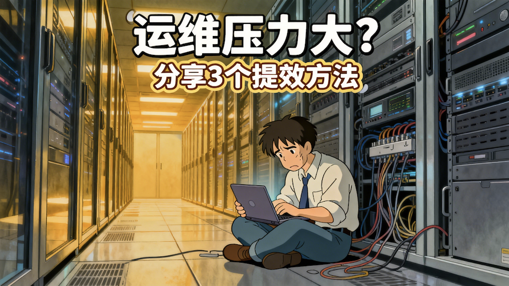 运维压力大的宣传图