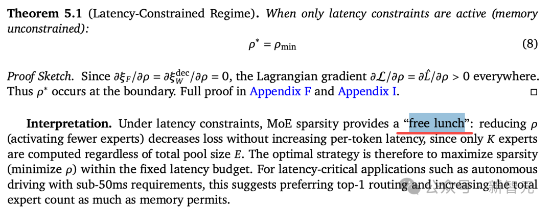 定理5.1内容：延迟约束下的最优策略是最大化稀疏性