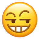 狡黠微笑的调皮表情