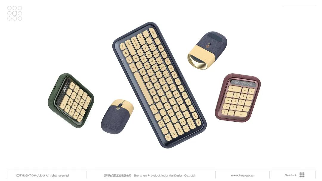 黑色键盘与绿色棕色计算器产品组图