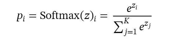 Softmax函数定义公式