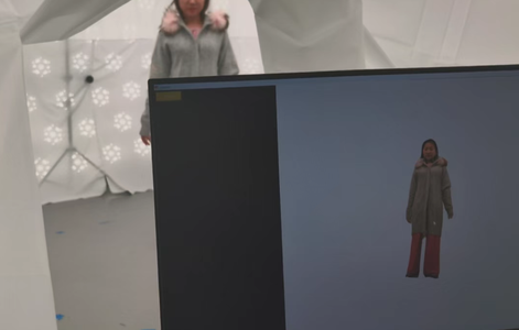 影身360系统实时采集并重建的3D数字人效果