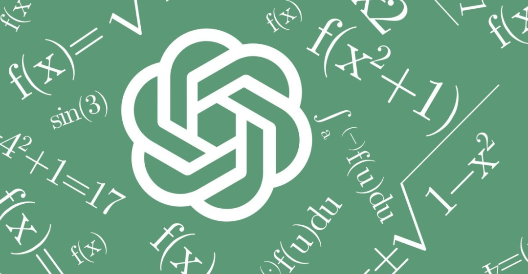OpenAI标志与数学公式背景