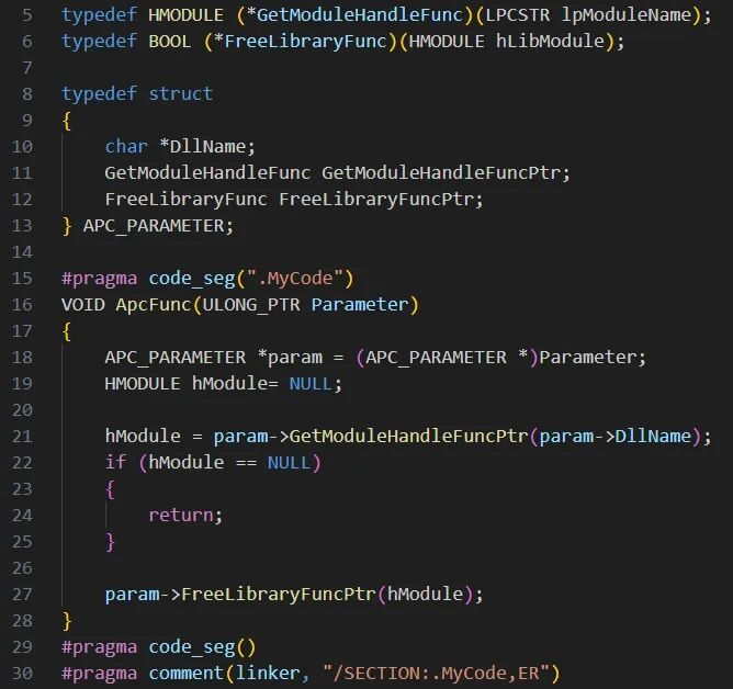 ApcFunc 函数定义