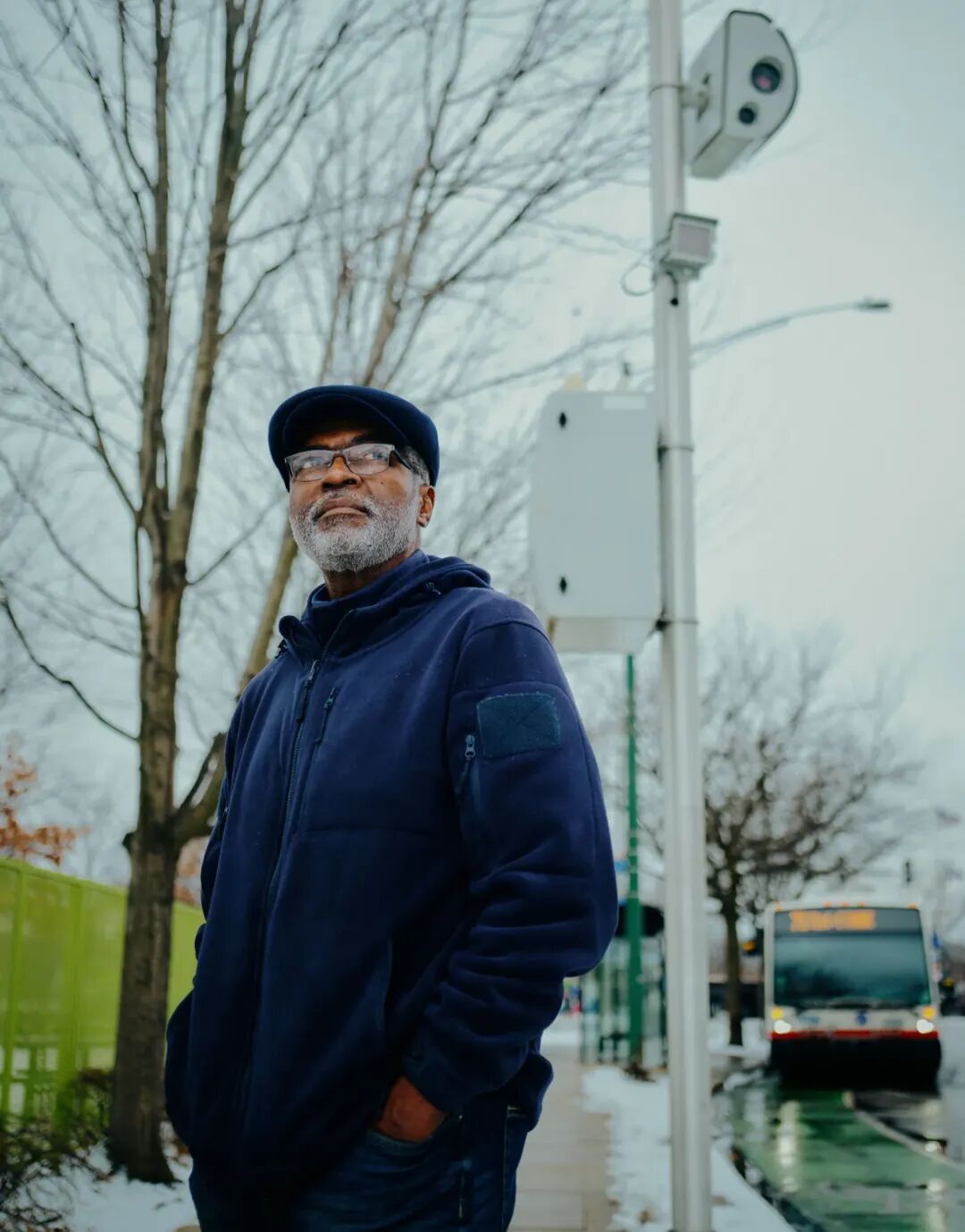 活动人士马克·华莱士在街头