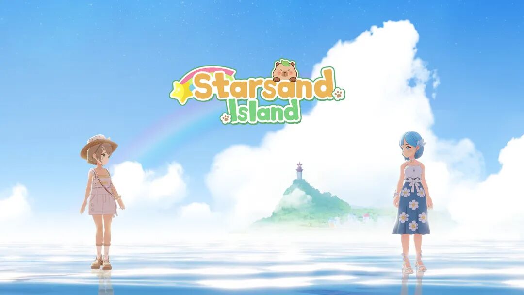 游戏《Starsand Island》标题LOGO与角色宣传图