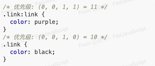 伪类选择器提升优先级示例
