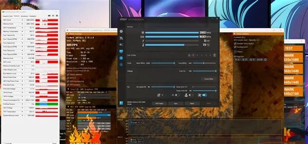 591.86驱动下GPU超频监控数据
