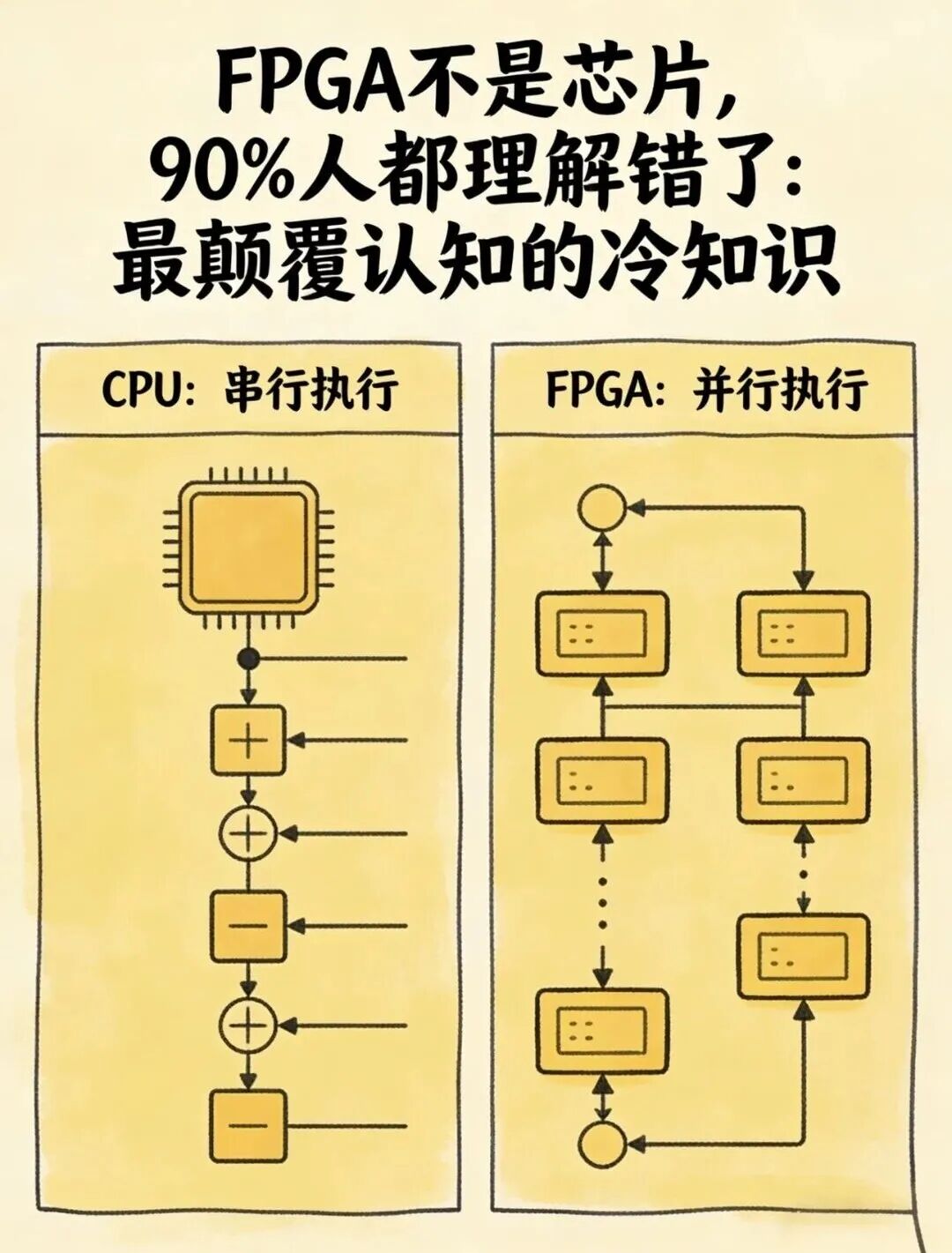 CPU串行执行与FPGA并行执行对比