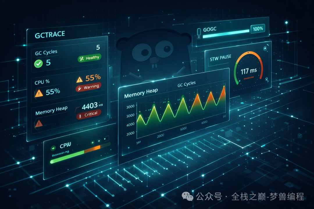 GCTRACE性能监控界面示意图