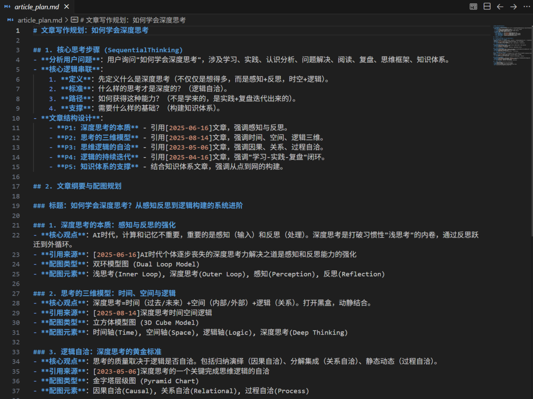 AI生成的文章写作详细规划
