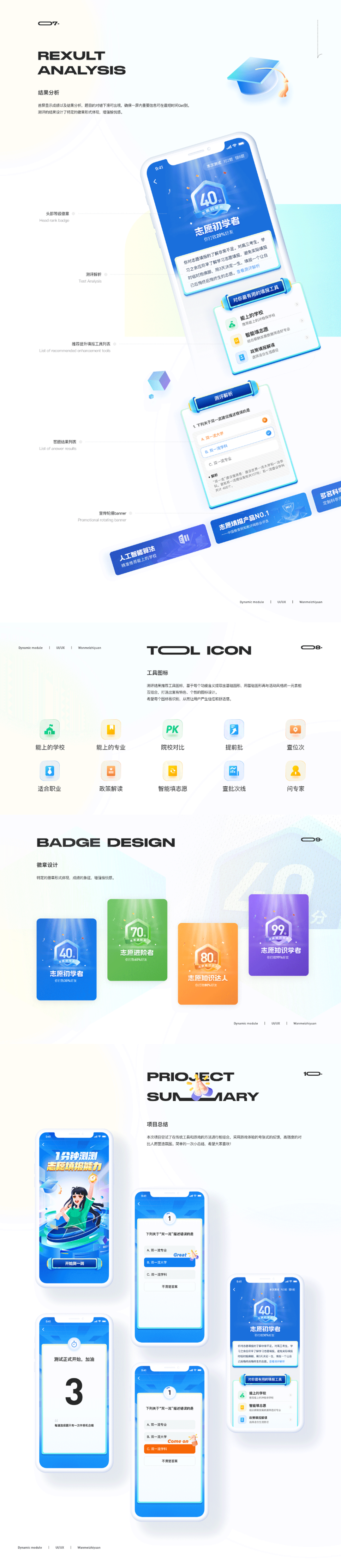 结果分析工具与徽章体系