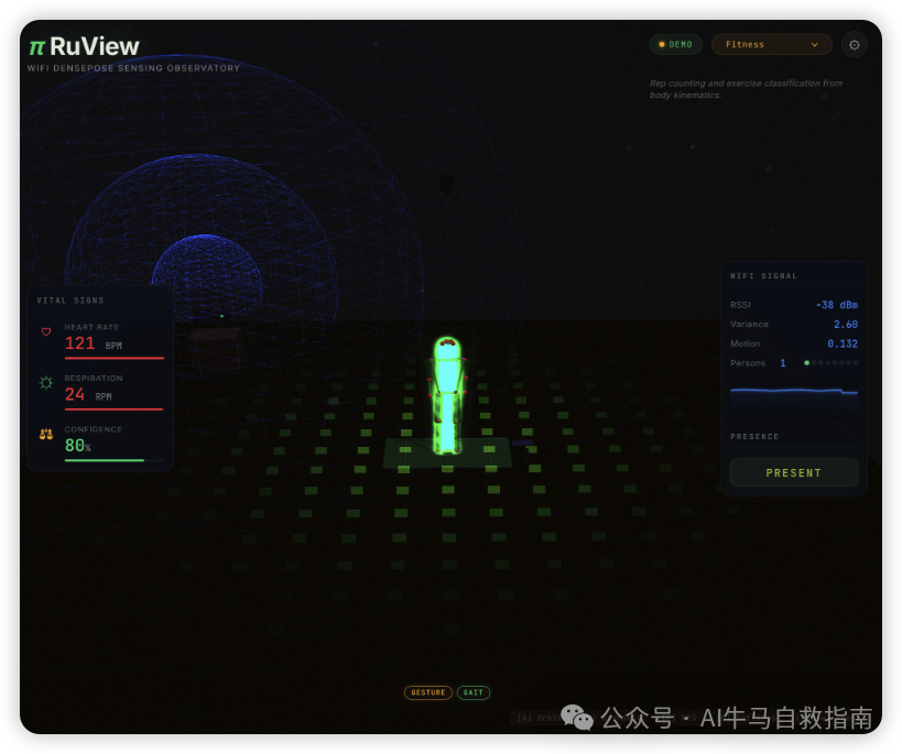 RuView软件观测界面截图