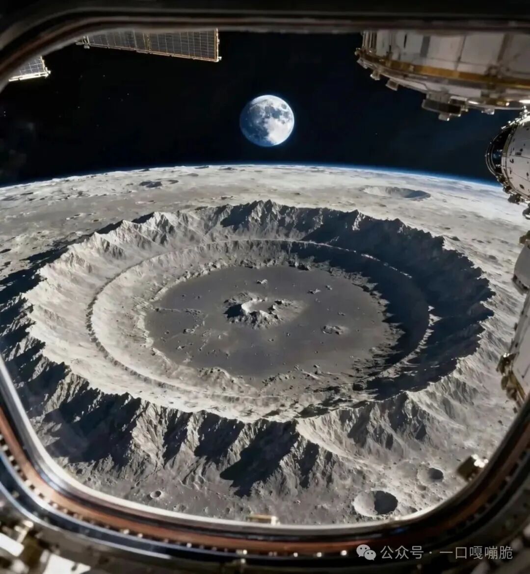 月球表面与地球同框