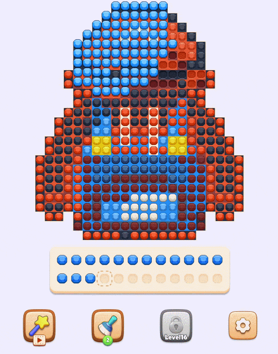 Jewel Coloring游戏道具界面动态图