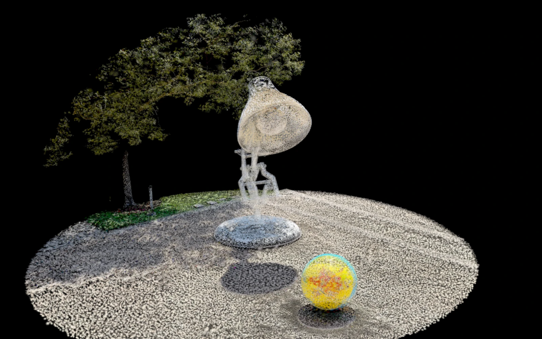 Kosmo扫描皮克斯广场的点云3D渲染