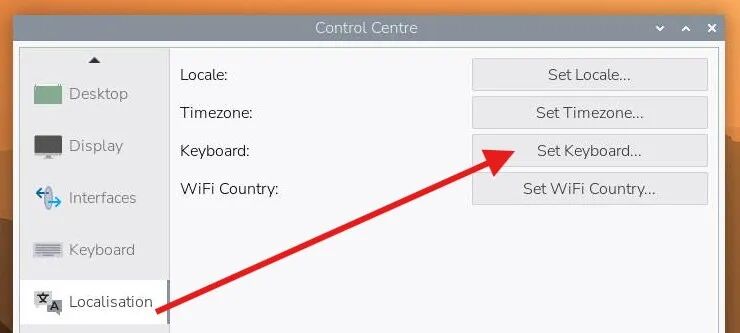 控制中心本地化与键盘设置界面
