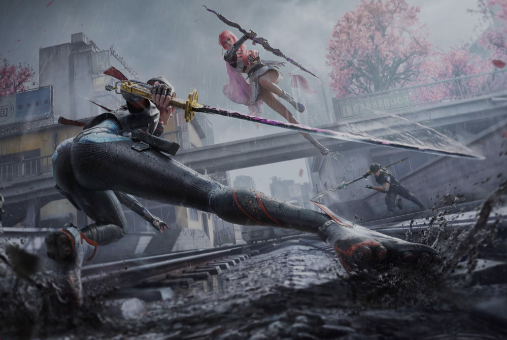 游戏内多人战斗场景截图