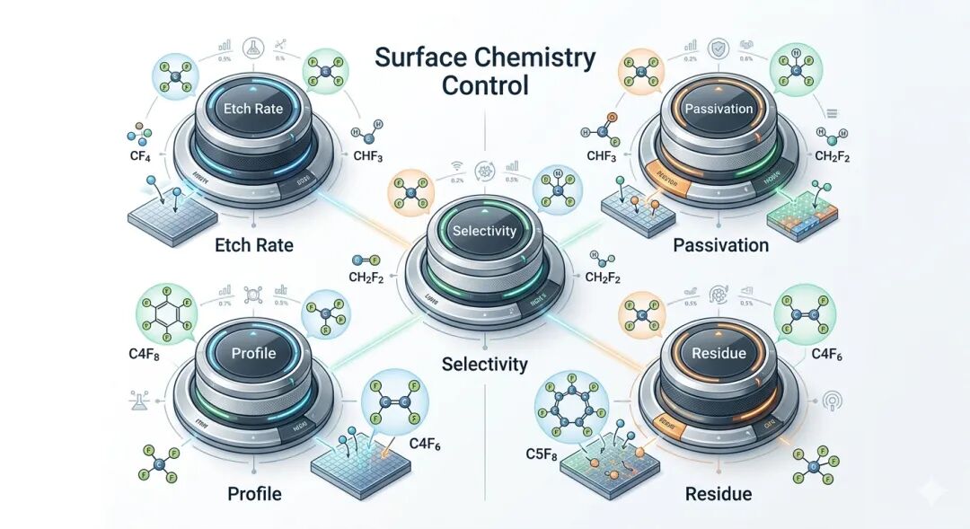 表面化学控制示意图