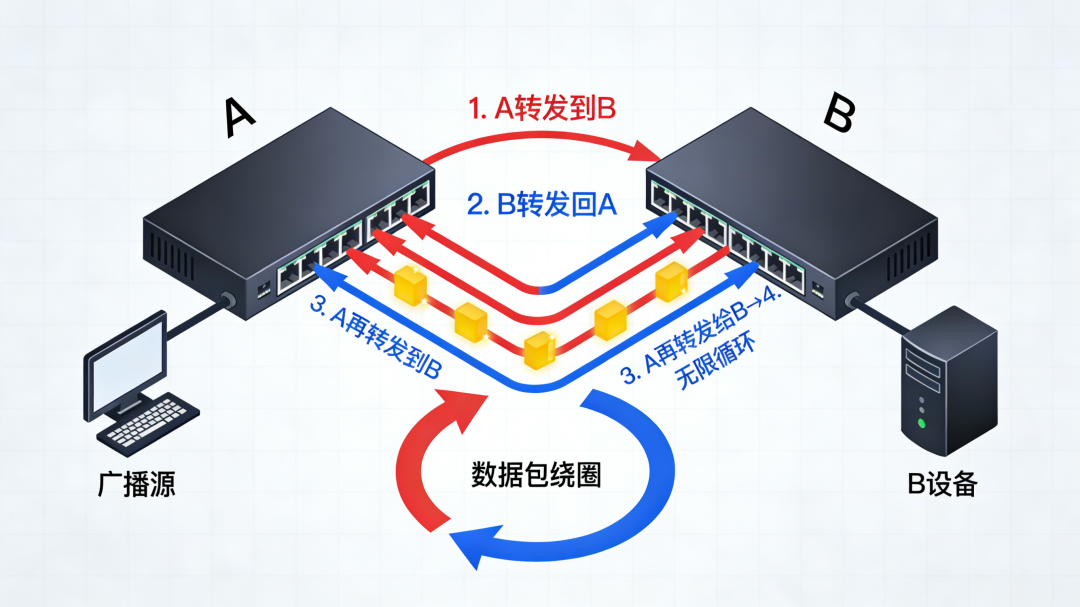 数据包在环路中无限循环的详细过程