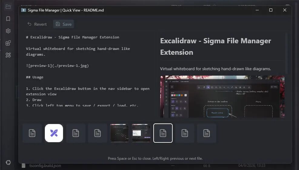 Sigma 快速预览 Markdown 文件