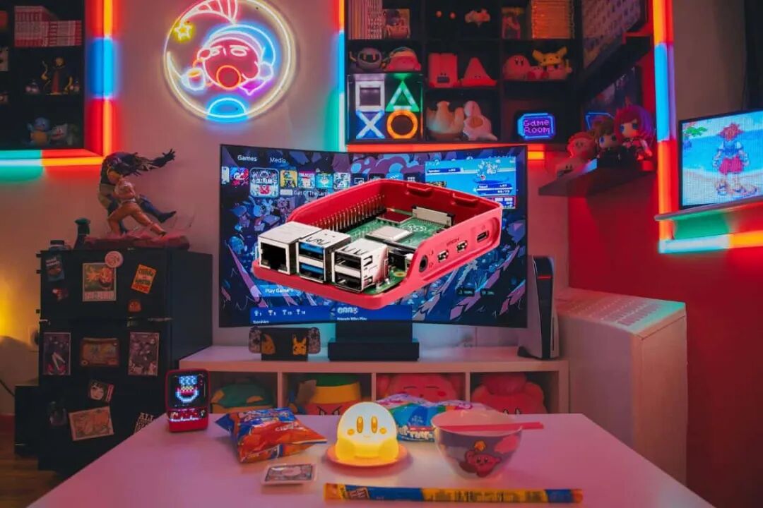 充满游戏氛围的复古游戏房间