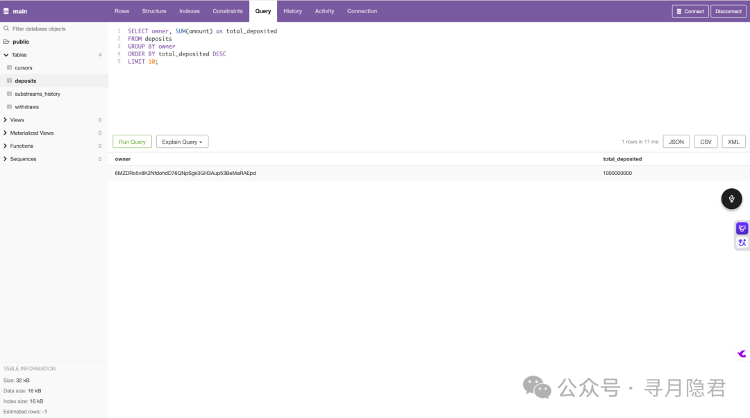 SQL聚合查询结果